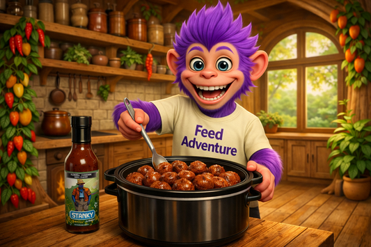 Slow Cooker Meatballs with Florida Sunshine BBQ