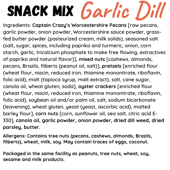 Garlic Dill Nutty Snack Mix – Zesty, Savory & Seriously Snackable