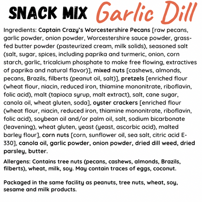 Garlic Dill Nutty Snack Mix – Zesty, Savory & Seriously Snackable