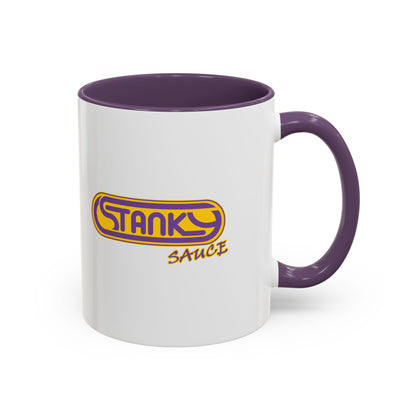 Stanky Sauce “Feed Adventure” Coffee Mug – Retro Logo Accent Mug (11oz / 15oz)