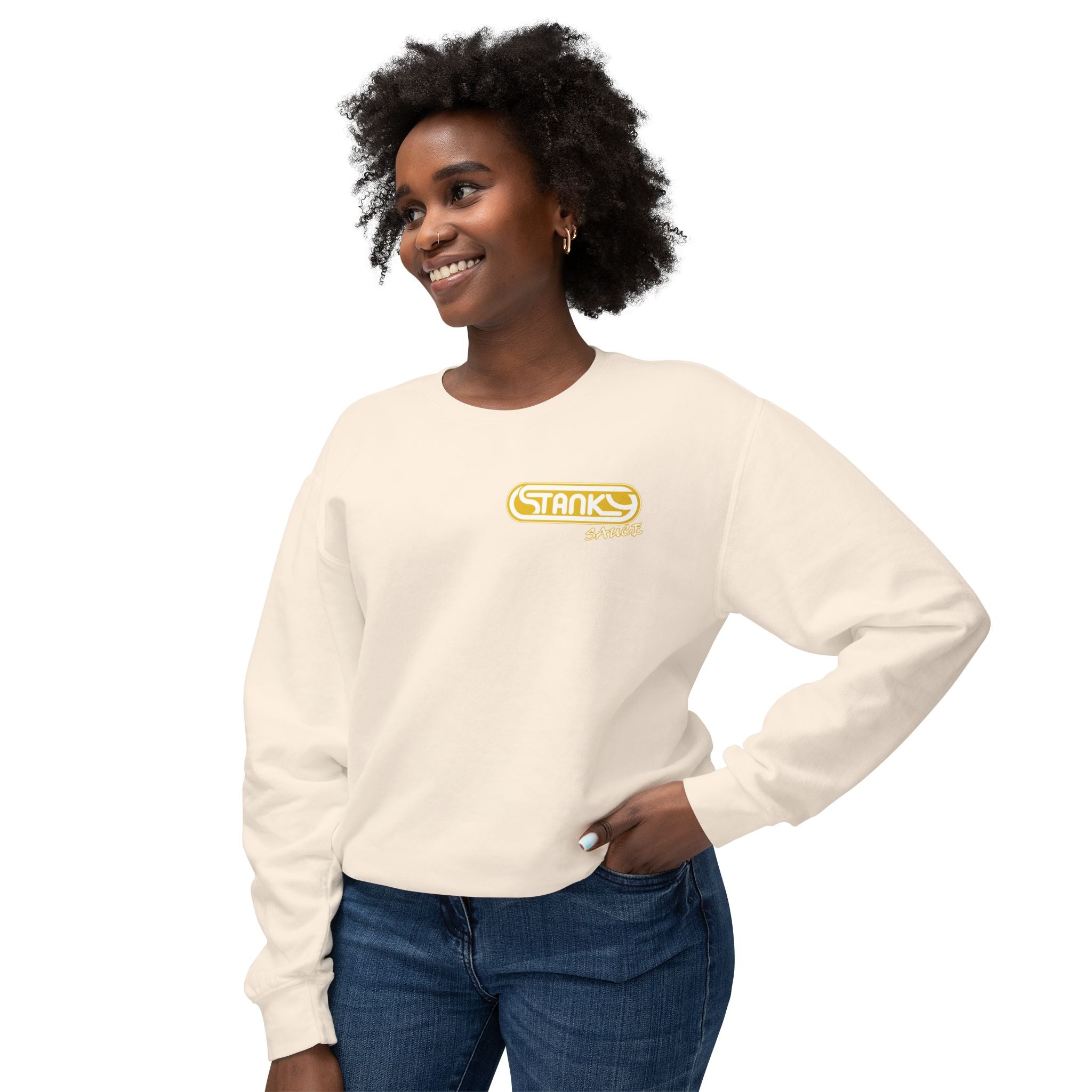 Feed Adventure Crewneck Sweatshirt – Stanky The Monkey Mascot Graphic