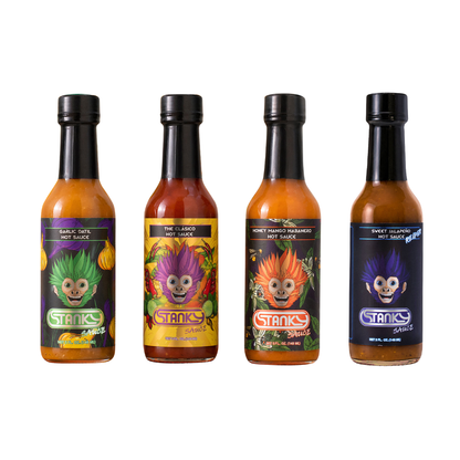 Stanky Sauce Hot Sauce Adventure 4-Pack – Premium Hot Sauce Gift Set