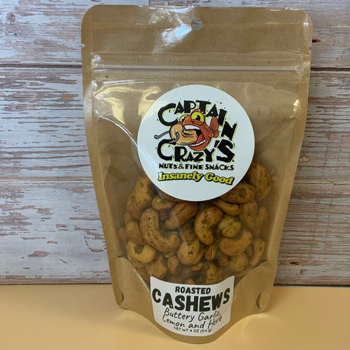 Buttery Garlic, Lemon & Herb Cashews