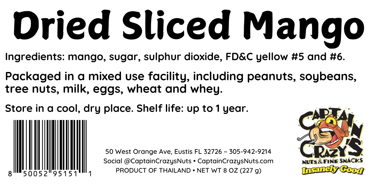 DRIED MANGO SLICES, Exotically Sweet and Delicious Dried Fruit Snack