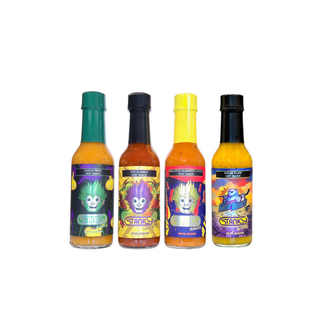 BLACK FRIDAY Stanky Sauce Solar Flare Hot Sauce Adventure 4-Pack (Free Shipping)