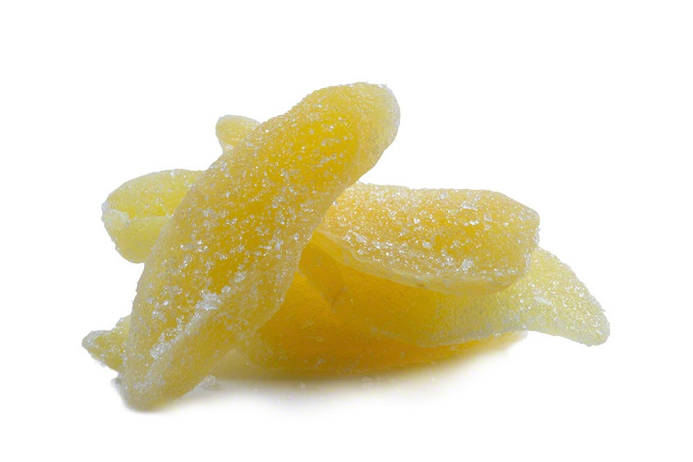 CRYSTALLIZED GINGER SLICES, Candied, Delicious Dried Fruit Snack