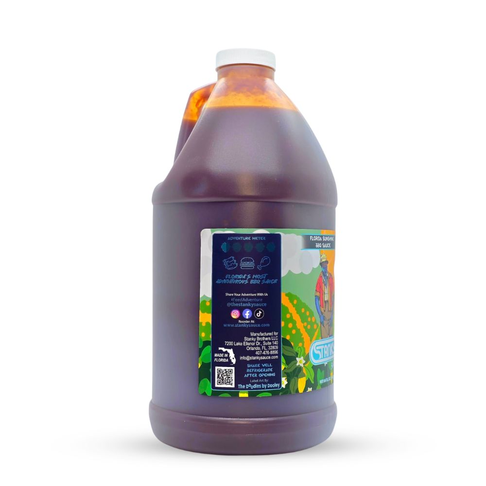 Florida Sunshine BBQ Sauce 64oz Half Gallon