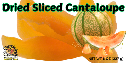 DRIED CANTALOUPE SLICES, Vibrant, Sweet and Delicious Dried Fruit Snack
