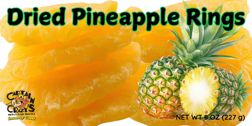 DRIED PINEAPPLE RINGS, Chewy, Sweet and Delicious Dried Fruit Snack