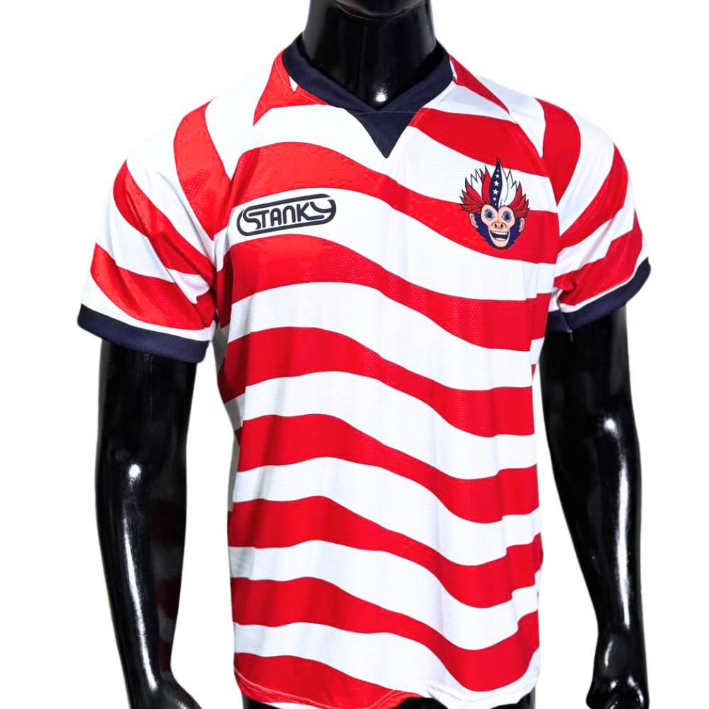 Stanky Sauce USA-Inspired Soccer Jersey – Red, White & Blue 2026 Limited Edition