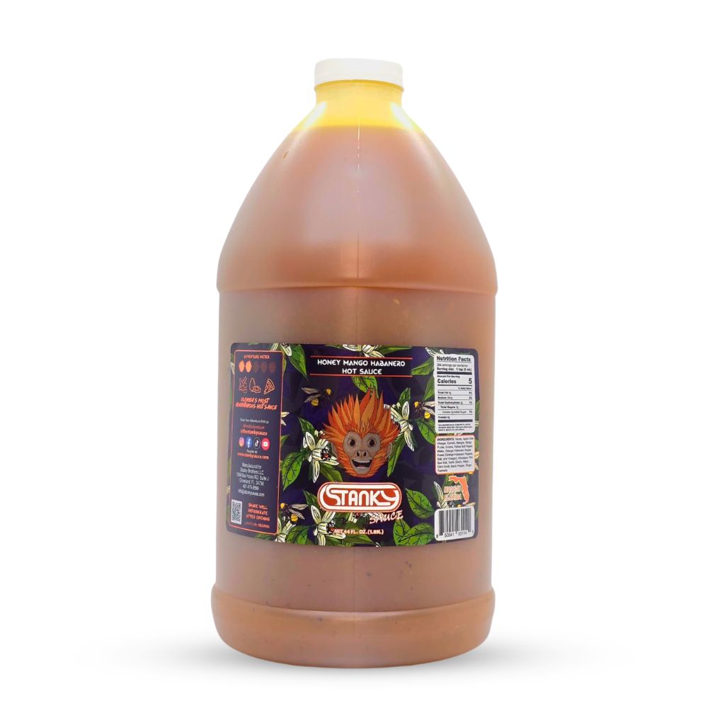 Honey Mango Habanero Hot Sauce 64oz Half Gallon