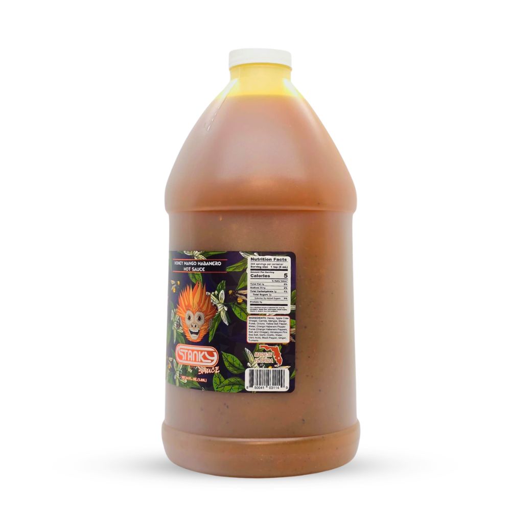 Honey Mango Habanero Hot Sauce 64oz Half Gallon