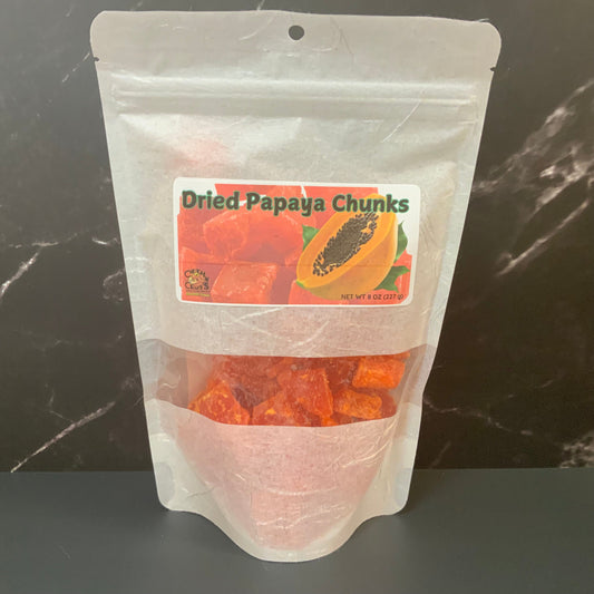 DRIED PAPAYA CHUNKS, Mouthwatering, Sweet and Delicious Dried Fruit Snack