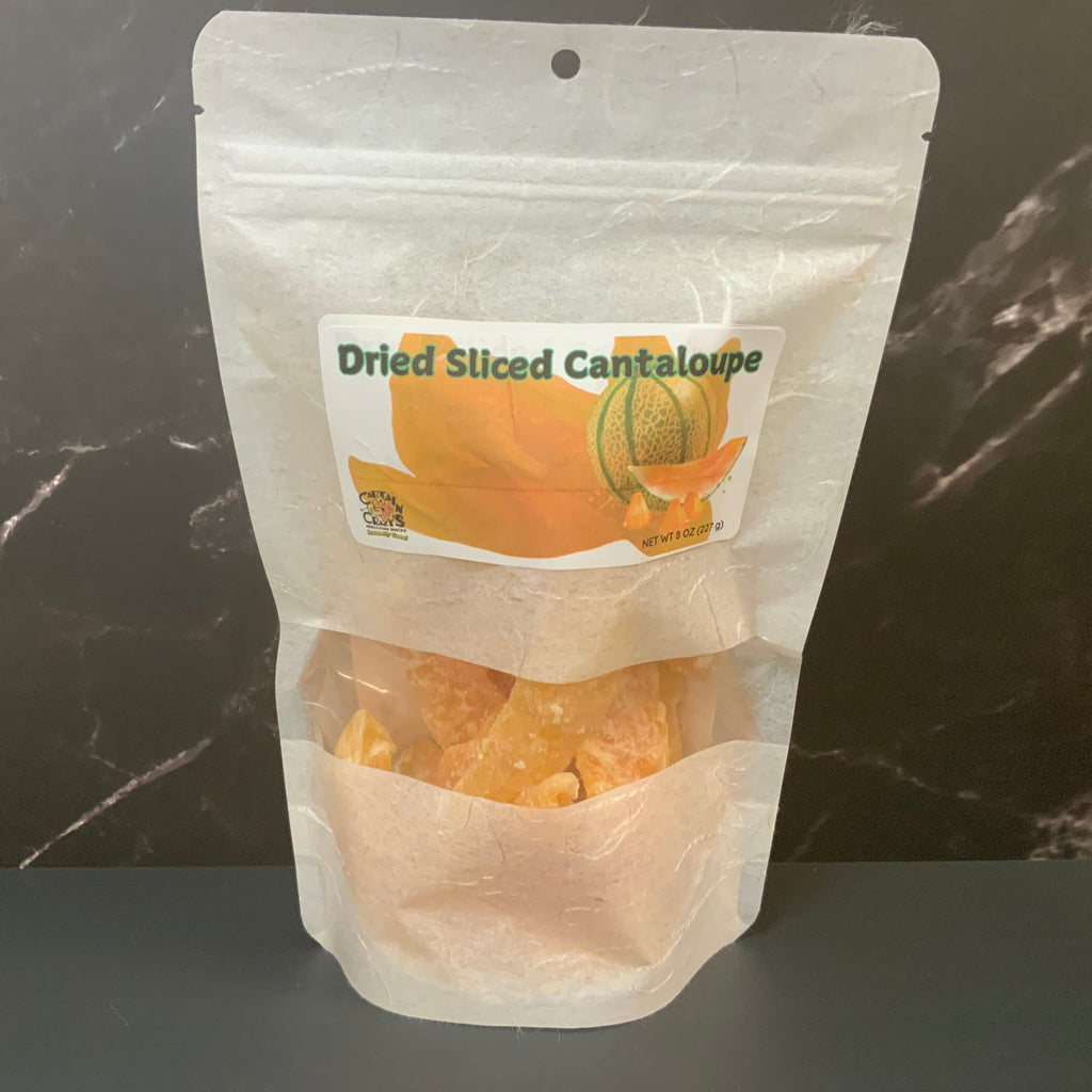DRIED CANTALOUPE SLICES, Vibrant, Sweet and Delicious Dried Fruit Snack