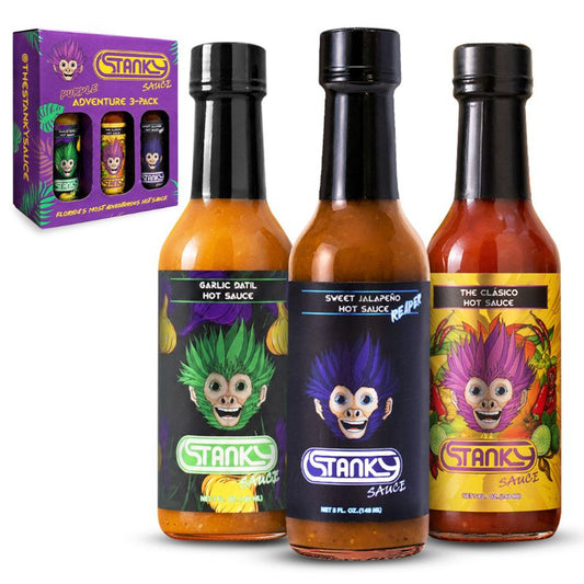 Summer Grilling Hot Sauce Set by Stanky Sauce – BBQ, Wings, Burgers & Backyard Cookouts