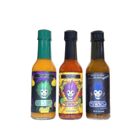 Stanky Sauce Purple Adventure 3-Pack – Gourmet Hot Sauce Gift Set for Cooking & Flavor Exploration