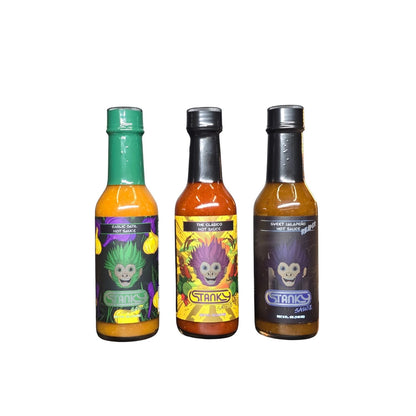 Stanky Sauce Purple Adventure 3-Pack – Gourmet Hot Sauce Gift Set for Cooking & Flavor Exploration