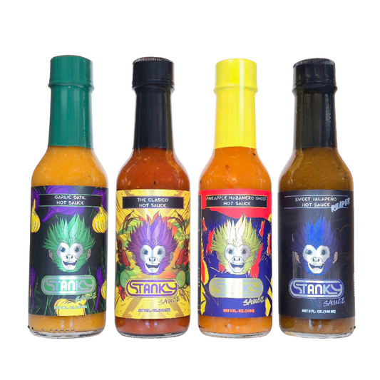 Stanky Sauce Adventure 4-Pack – Gourmet Hot Sauce Gift Set