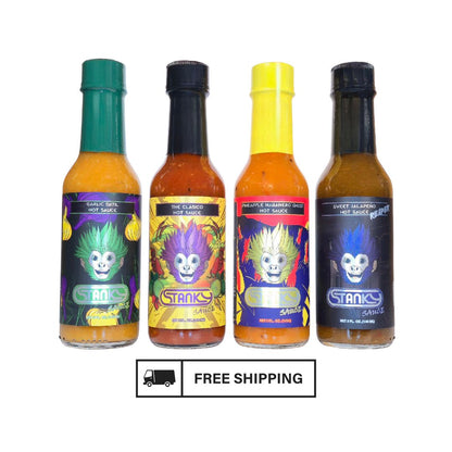 Stanky Sauce Adventure 4-Pack – Gourmet Hot Sauce Gift Set
