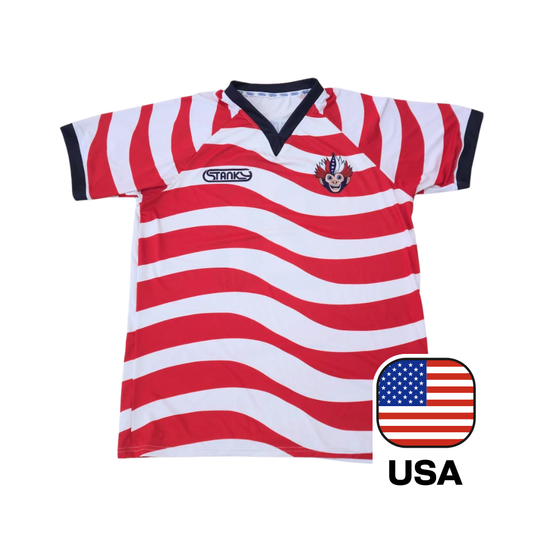 Stanky Sauce USA-Inspired Soccer Jersey – Red, White & Blue 2026 Limited Edition