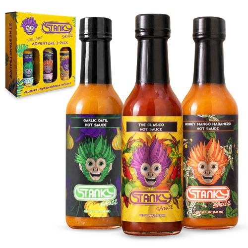 Stanky Sauce Hot Sauce Gift Set – 3-Pack for Summer Grilling & Parties