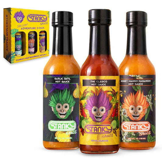 Stanky Sauce Hot Sauce Gift Set – 3-Pack for Summer Grilling & Parties